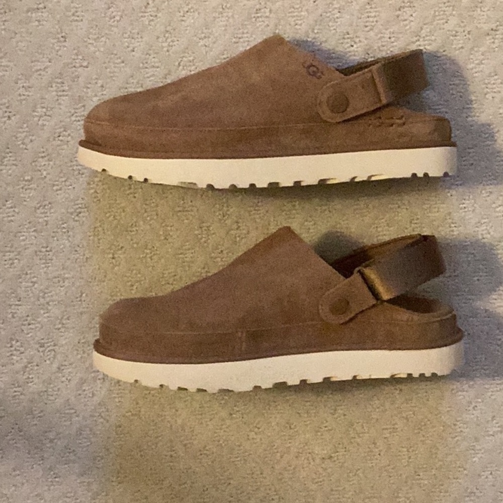 💥SALE💥 NWT UGG Goldenstar Suede Clogs, 10 - Picture 6 of 15